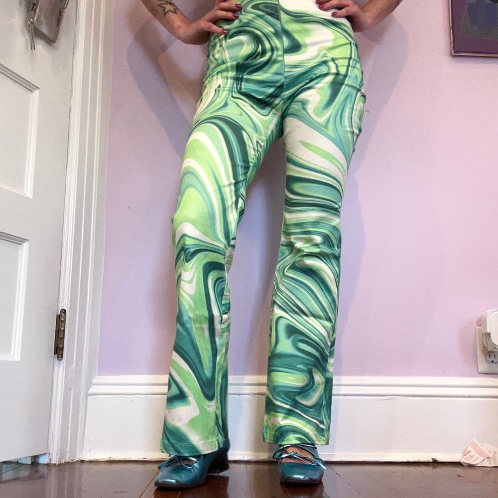 Hosbjerg Vilma Liquid pants green